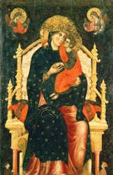 Madonna col Bambino in trono con donatori
